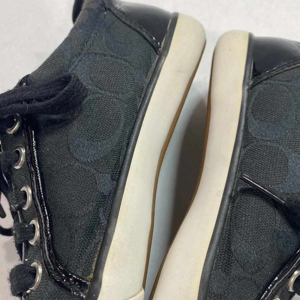 Coach Barrette‎ logo monogram sneakers black